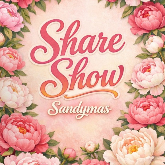 Accessories - Share Show Sandymas Decorative Floral Print in Pink and Cream